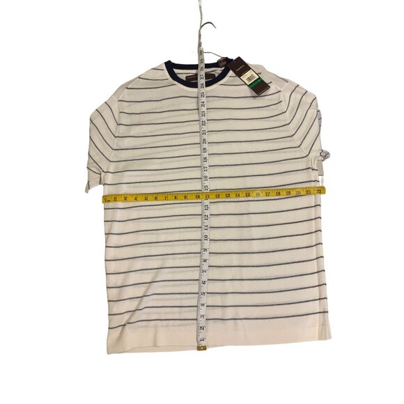Perry Ellis Mens Striped Tee - Nautical Vibes & Instant Swagger - Picture 5 of 6